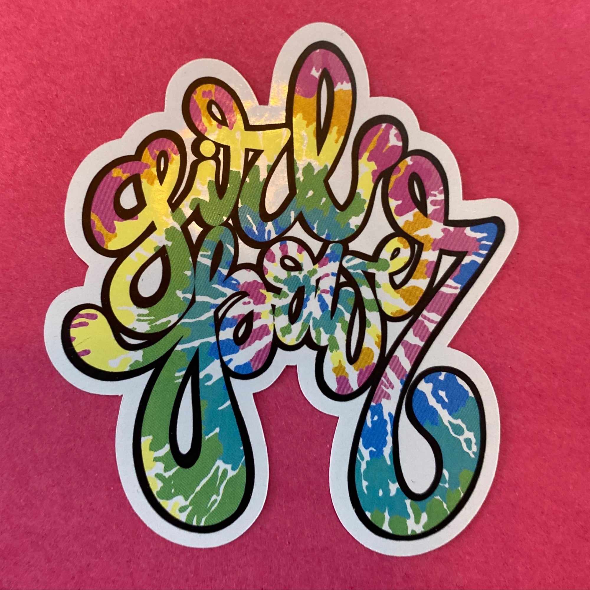 Tie Dye Girl Power Sticker | Koket Boutique